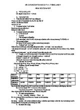 Đề cương ôn thi học kỳ 2 môn Tiếng Anh Lớp 7 - Năm học 2016-2017